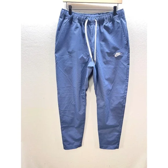 Nike Club Woven Tapered Mens M Blue Comfy Cool Drawstring 3163 - Picture 1 of 8